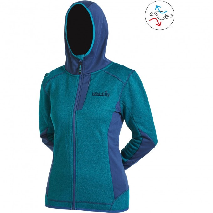 Джемпер флисовый NORFIN WOMEN OZONE DEEP BLUE 03 р.L 541203-L Джемпер флисовый NORFIN WOMEN OZONE DEEP BLUE 03 р.L 541203-L