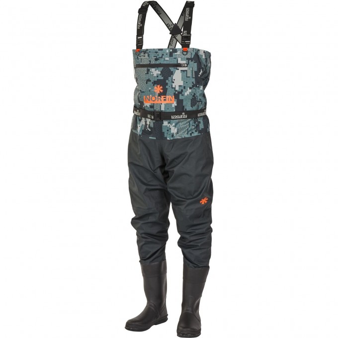 Полукомбинезон забродный NORFIN PILOT CAMO BOOTFOOT р.45-XL-S с сапогами резина 83400-45-XL-S Полукомбинезон забродный NORFIN PILOT CAMO BOOTFOOT р.45-XL-S с сапогами резина 83400-45-XL-S