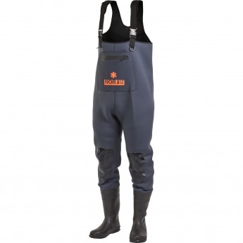 Полукомбинезон забродный NORFIN SHADOW NEOPRENE BOOTFOOT р.40-S с сапогами